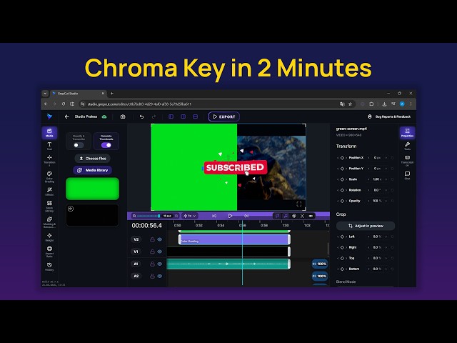 How to Achieve Perfect Green Screen Removal in GrepCut