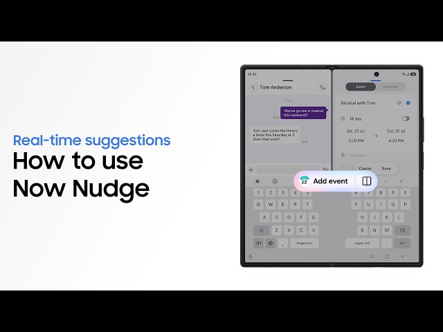 How to use Now Nudge | Galaxy AI | Galaxy Z Fold8 Ultra, Fold8 | Samsung