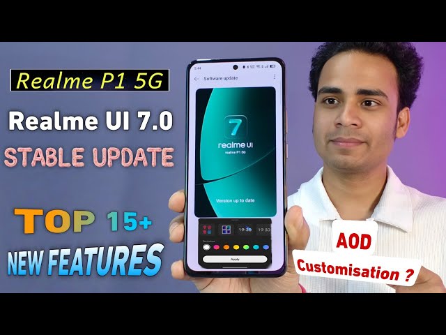 Realme P1 5G Realme UI 7.0 & Android 16 Stable Update | Top New Features And Review