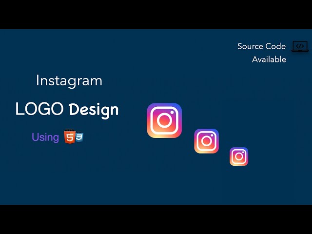 Instagram Logo With HTML And CSS | How To Make A Logo With HTML And CSS