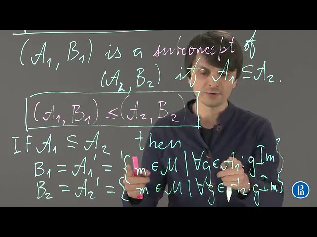 Formal Concept Analysis - Week 2, 1-01 - The partial order on concepts