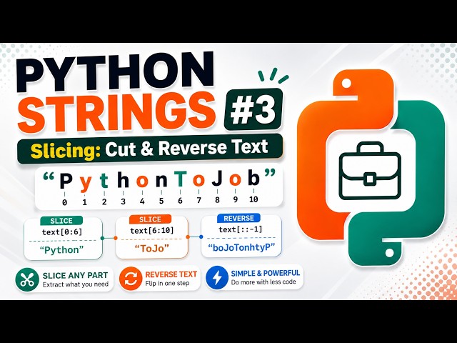 Python String Slicing Tutorial - Extract Substrings, Reverse, Palindrome [::]