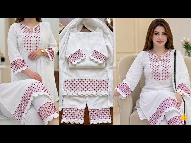 New dress design cutting and stitching || design kurti cutting and stitching \\ dress design cutting
