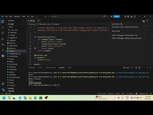 How Python Decorators Work? | Easy Explanation with Flow Diagram in Tamil | Python Tutorial
