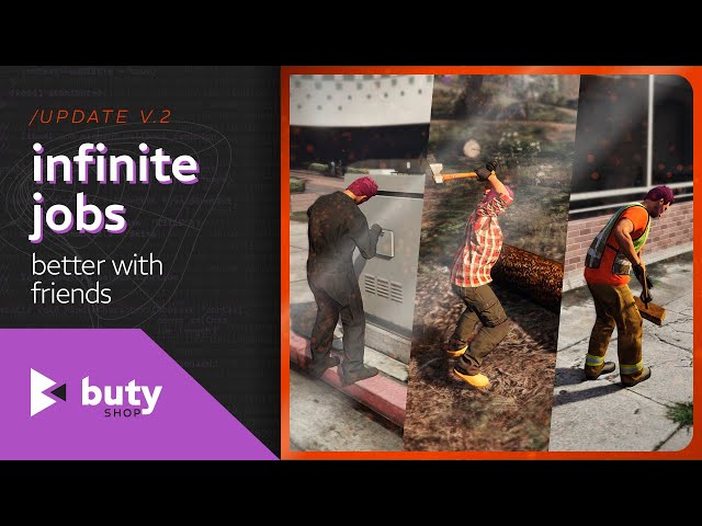 Infinite Jobs System V2 | FIVEM BEST JOBS SYSTEM | GTA V