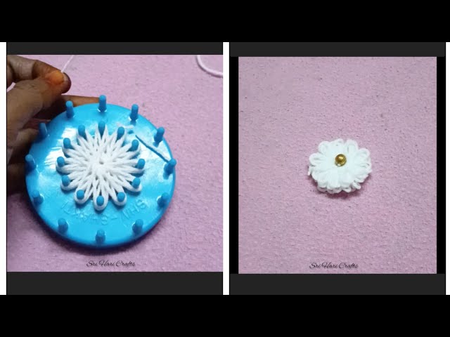 woolen flower making - stencil tool flower making