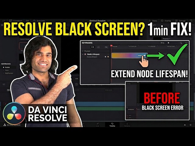 How to Fix the Black Screen Error Under Adjustment Clips in DaVinci Resolve