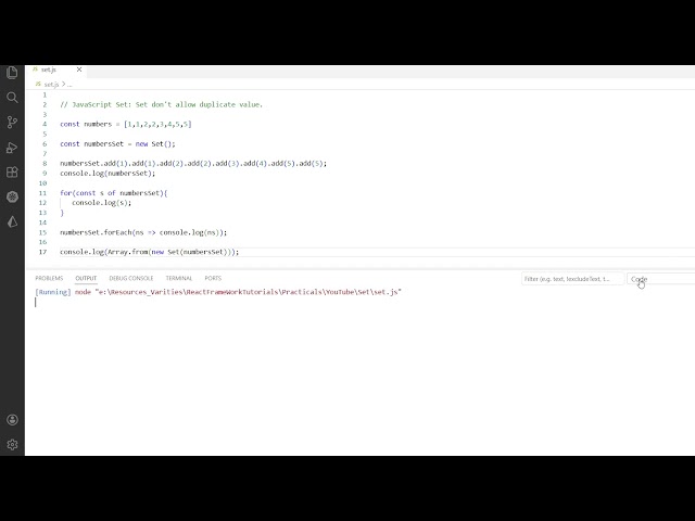 JavaScript Set