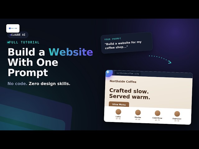 How to Build a Website with Claude AI — One Prompt, Full Tutorial