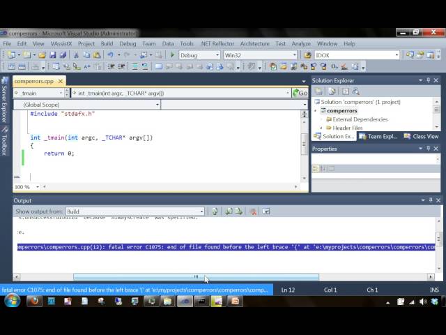 C/C++ Programming Series 1 Part 4 - TroubleShooting Compilation Errors