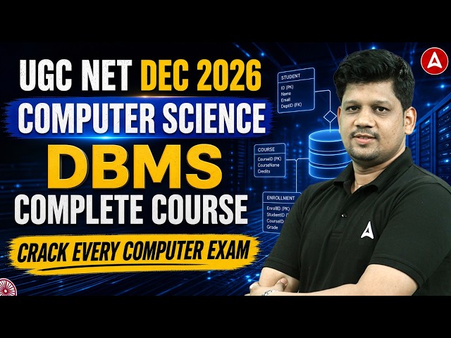 UGC NET Computer Science | UGC NET Computer Science DBMS By Mayak Sir