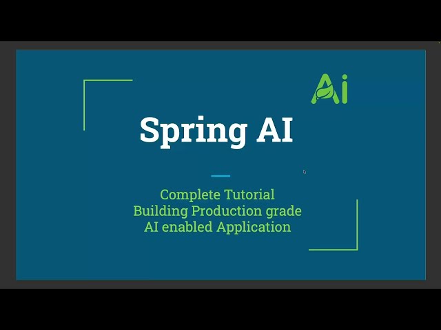 Spring AI Intro