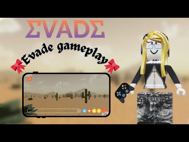 🎀Evade gameplay(Mobile🎮)🎀 *chaotic gameplay*😭