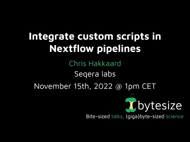 nf-core/bytesize: integrate custom scripts in Nextflow pipelines