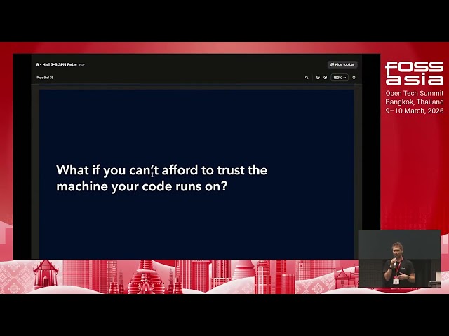 Open Source Secure GPU Enclaves for Private AI Compute, Peter Membrey #FOSSASIA Summit 2026