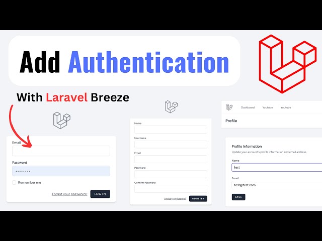 Add Authentication (Login & Register) with Laravel Breeze 😎 (Outdated on latest laravel)