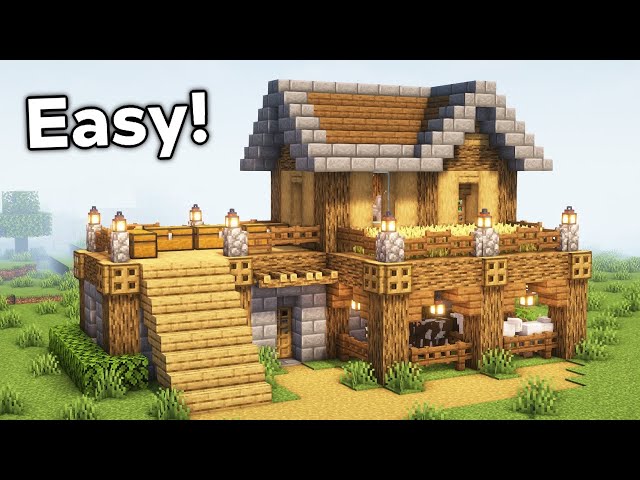 Minecraft: Survival Starter House Tutorial🏠