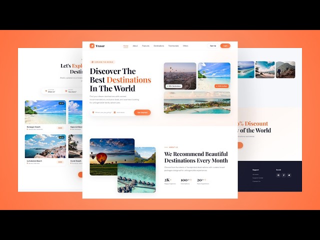 I Built a Stunning Travel Website in React JS || Free Source Code