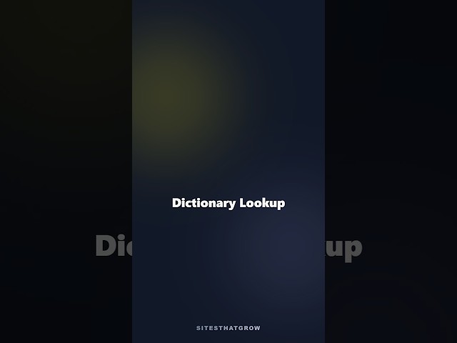 Dictionary Lookup - JavaScript vs PHP