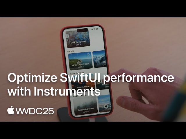 WWDC25: Optimize SwiftUI performance with Instruments | Apple