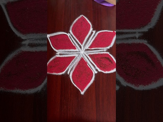 Small Kolam Daily simple rangoli kolam designs 1 #shorts #shortsfeed #ytshorts #muggulu #trending