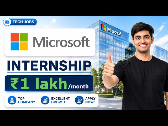 🔥Microsoft Off-Campus Internship | Quant Research + Java Developer| Apply Now