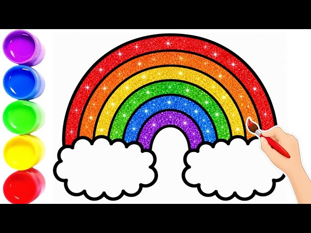 Easy Rainbow Drawing For Kids 🌈✨️ Learning Video For Kids | Drawing For Kids | drawing for kids
