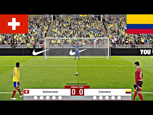SWITZERLAND VS COLOMBIA FULL PENALTY SHOOTOUT | SUI VS COL HIGHLIGHTS