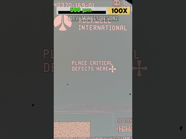 This silicon chip is mostly empty space.