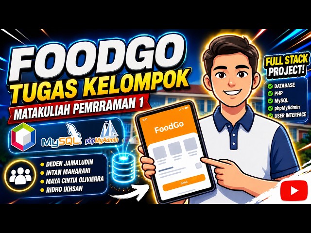 Demo Aplikasi FoodGo - Tugas Kelompok Pemrograman 1 (Java NetBeans & MySQL)