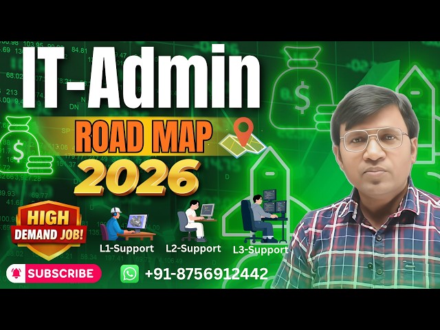 IT Admin Roadmap 2026 🔥 L1 to L3 Support Complete Guide | High Demand IT Jobs | ICNT Gyan