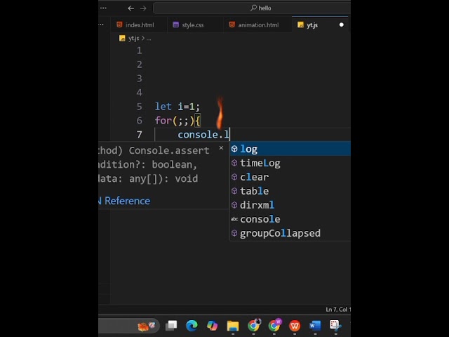 JavaScript for(;;) Infinite Loop with Break || JS Short || JavaScript Trick
