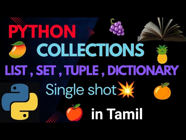 List, Set,Tuple and Dictionary in Python🔑🧠✨ | Collections in Python #python #python3 #collection