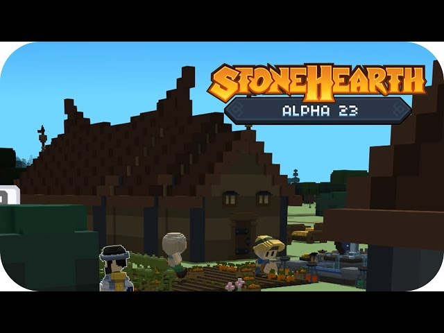 Stonehearth Alpha 23 Gameplay | The Hall Is Done | Part 16 (Livestream 18/03/18)