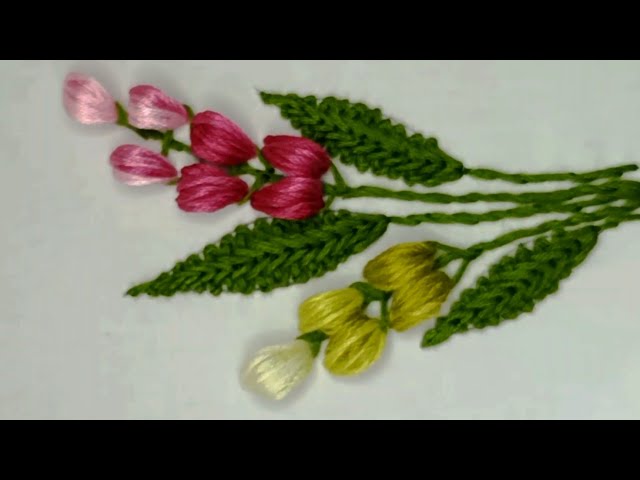 Charming flower...... Amazing embroidery stitching tutorial 