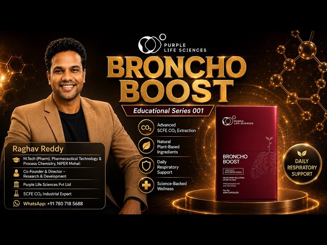 Broncho Boost Explained by Raghav Reddy |Daily Respiratory Support | Purple Life Sciences | Series 1