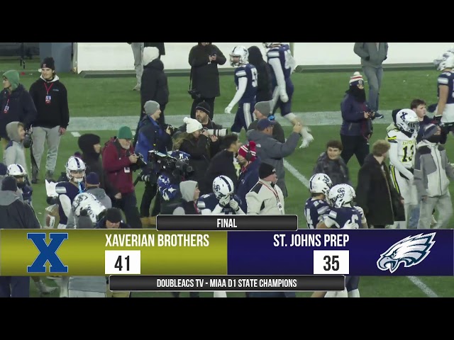 MIAA 2025 D1 Super Bowl: Xaverian Brothers vs St. John’s Prep 12-06-2025
