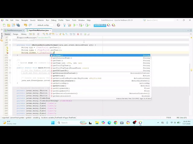 Tutorial membuat input data menggunakan apk netbeans @ucmariance4359 @UniversitasIbnuSina 