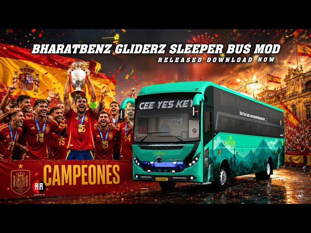 BUSSID / BUSSIN New Bharatbenz Glider Bus Mod Released | Download Now