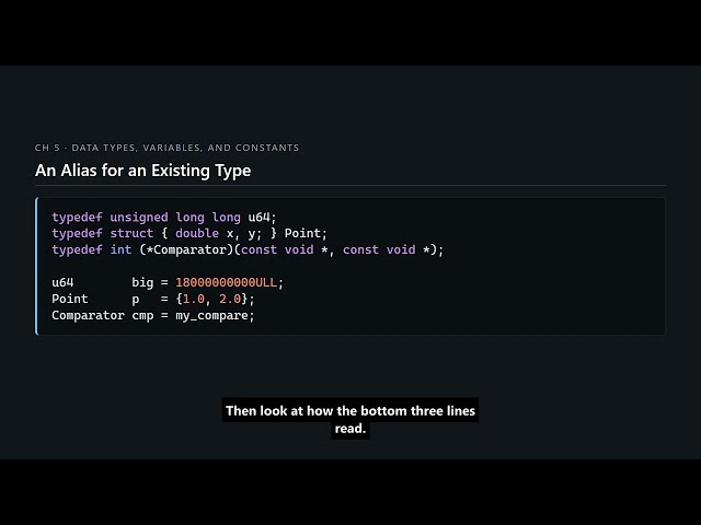 C Programming #55 — typedef: When an Alias Helps
