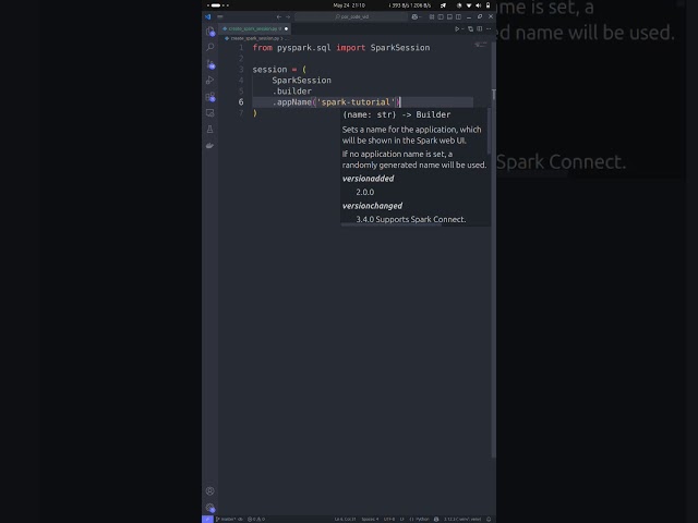 Spark Tutorial 01 | Creating Spark Session #sparktutorial #pyspark #python #dataengineering