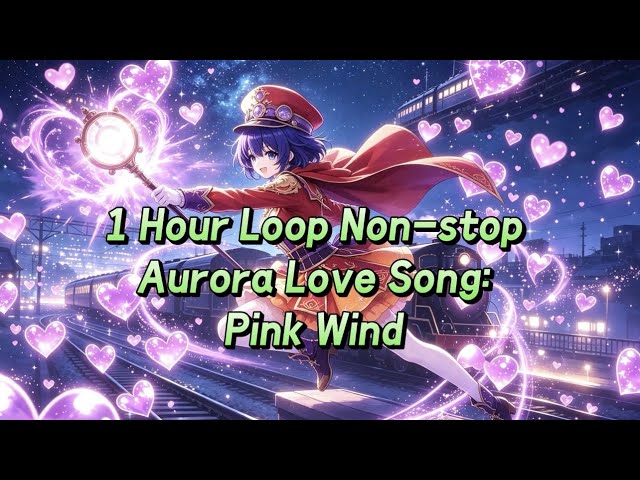 Aurora Love Song: 1 Hour Loop💖Pink Wind💖Abundance Healing Song💖Attract Love,Wealth,Fortune💖