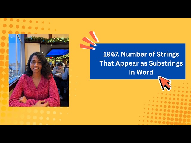 LeetCode 1967 Number of Strings That Appear as Substrings in Word