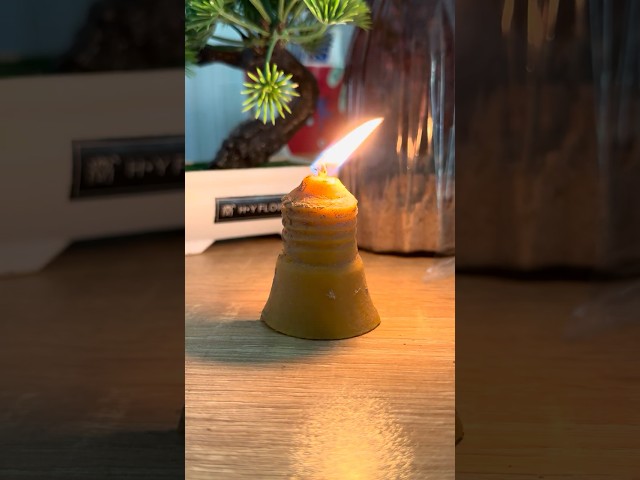 Brilliant DIY candle design idea 💚☝🏻❤️ #diy #candle #candlecraft