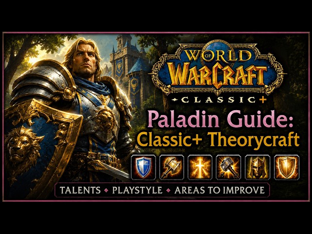 Classic Plus: 1-60 Paladin Class Theorycrafting - Talents, Playstyle, Areas to Improve