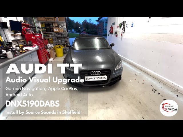 Audi TT Car Audio Install Garmin Navi, CarPlay, Android Auto KENWOOD DNX5190DABS #auditt #carplay