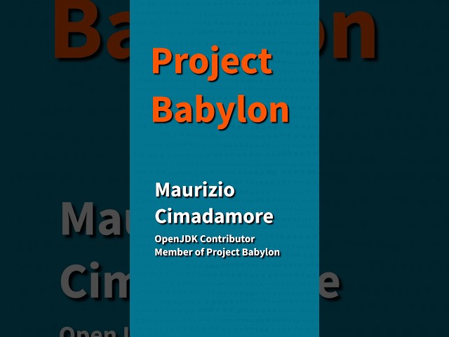 What is #Java's Project Babylon About? - Maurizio Cimadamore