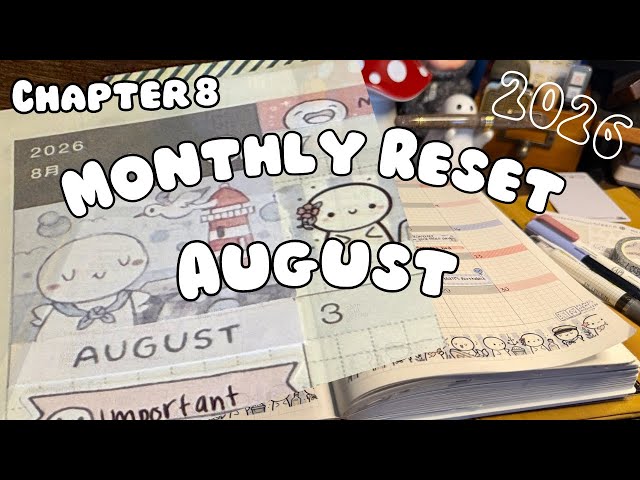 Monthly Reset in My Hobonichi Cousin | TheCoffeeMonsterzCo 