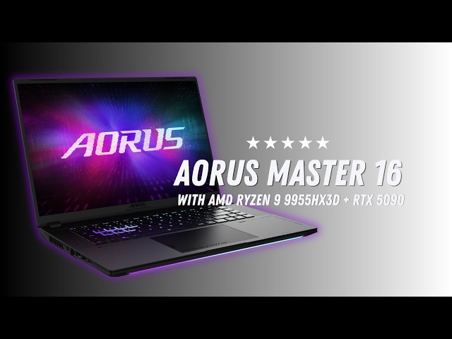Gigabyte Aorus Master 16 (2026) REVIEW: Ryzen 9 9955HX3D + RTX 5090!