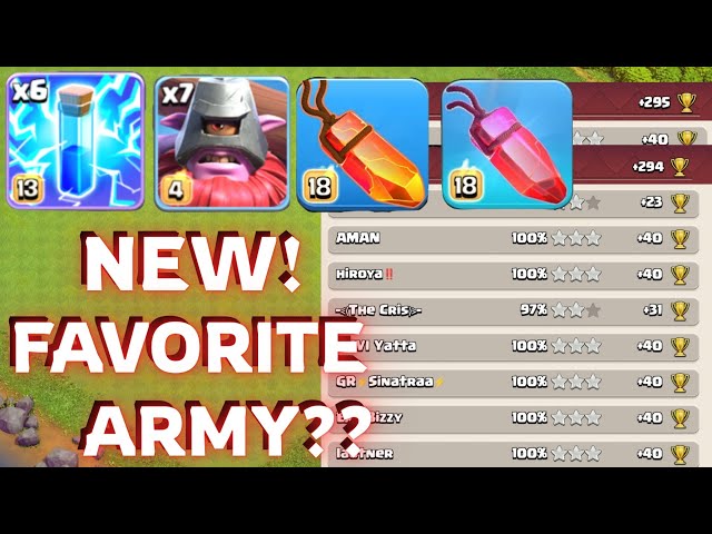 290+ Offense with Zap Throwers in Legends League Top 1000💥